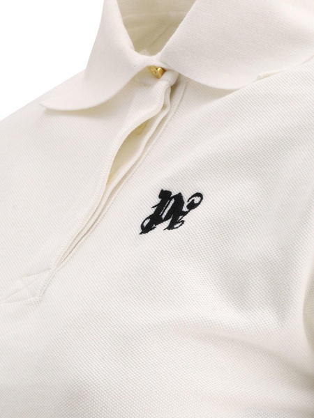 Palm Angels "Monogram Cropped" Polo Shirt