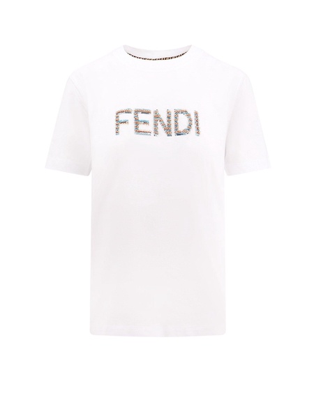 Cotton t-shirt with frontal logo