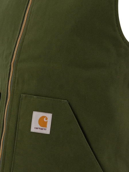 Vest Jacket With Patch Logo Jackets Green