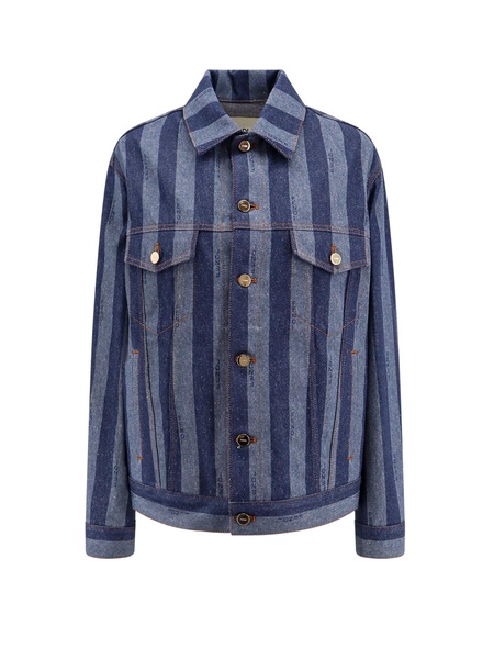 Denim jacket with Pequin stripes