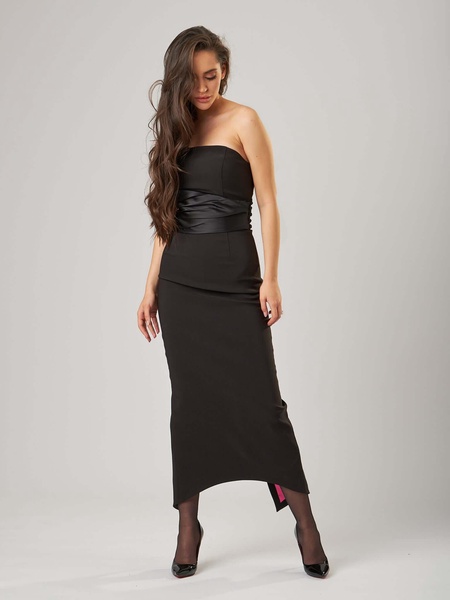 Closer To Love Midi Dress With Detachable Satin Belt