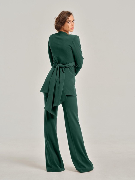 Emerald Dream Cross-Wrap Statement Suit