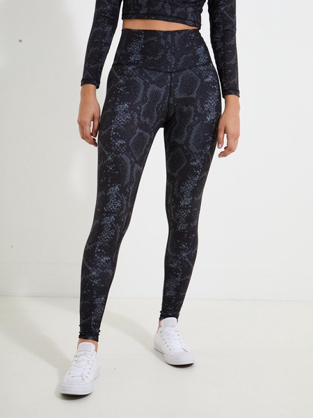 High Rise Legging - Grey Snake