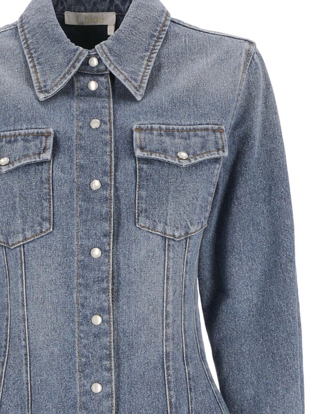 Long-sleeved Denim Shirt