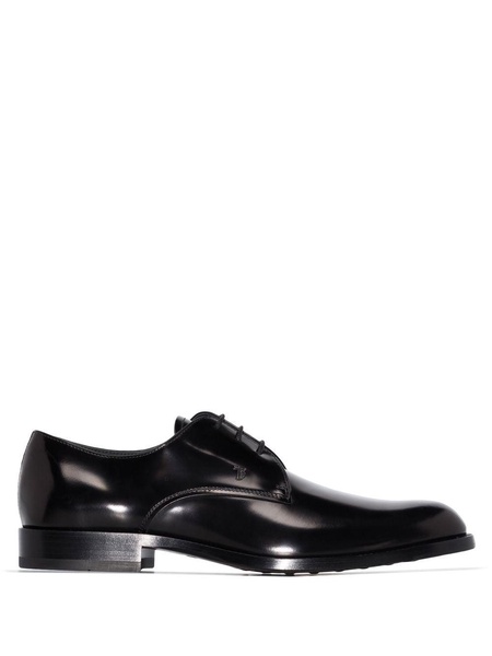 polished leather derby shoes