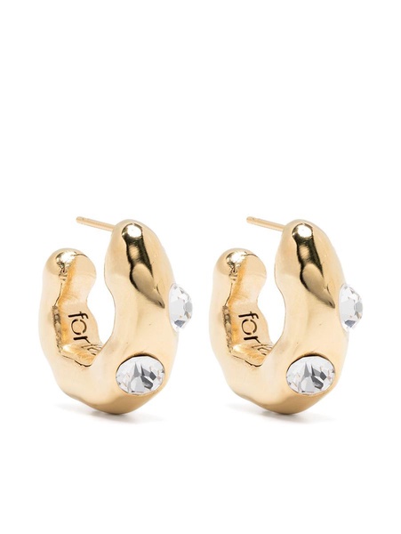 Forte_Forte Strass Hoop Sculpture Earrings Accessories