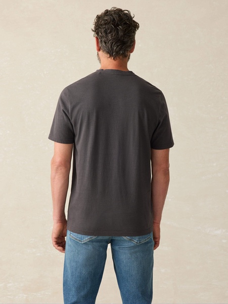 Sunwashed V-Neck Tee - Washed Black