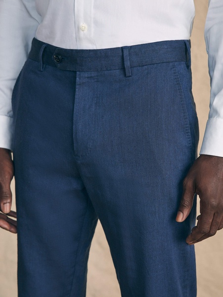 Movement™ Flex Linen Trouser - Deep Sea Navy