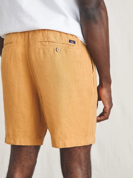 Essential Linen Short (6.5" Inseam) - Sunset Gold