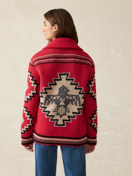 Steven Paul Judd Thunderbird Cardigan - Red Thunderbird