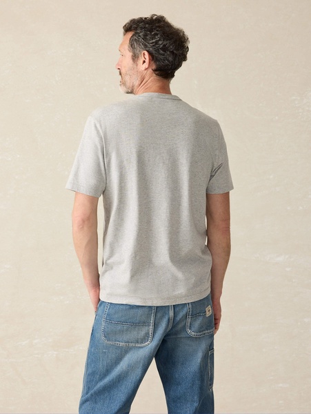 Sunwashed Pocket Tee - Heather Grey