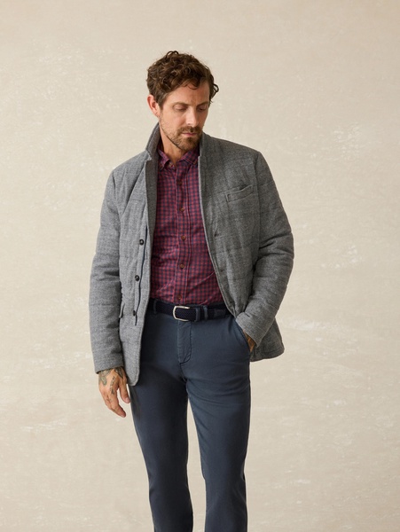 Teton Valley Knit Blazer - Steel Rock Herringbone