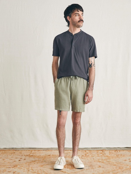 Essential Linen Short (6.5" Inseam) - Canyon Olive