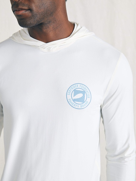 Surfrider Shorelite UPF Hoodie - Pure White