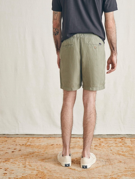 Essential Linen Short (6.5" Inseam) - Canyon Olive