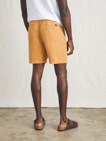 Essential Linen Short (6.5" Inseam) - Sunset Gold