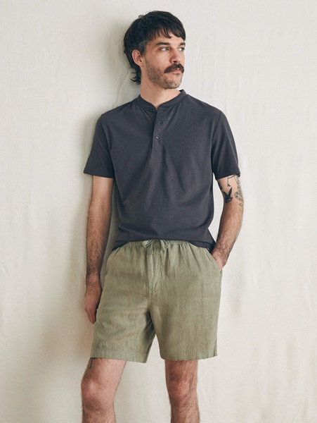 Essential Linen Short (6.5" Inseam) - Canyon Olive