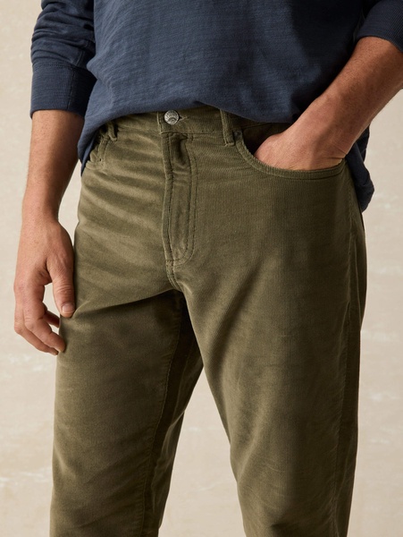 Stretch Terry Corduroy 5-Pocket Pant - Surplus Olive