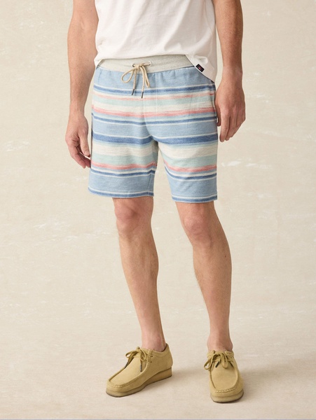 Whitewater Stripe Sweatshort - Pacific Rise Stripe