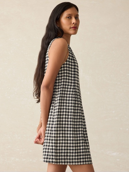 Isha Gingham Dress - Moonlit Gingham