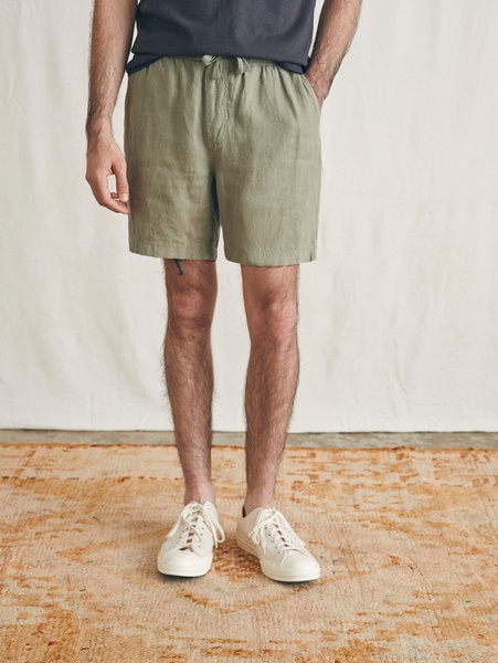 Essential Linen Short (6.5" Inseam) - Canyon Olive