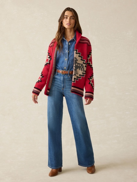 Steven Paul Judd Thunderbird Cardigan - Red Thunderbird