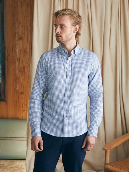 Movement™ Shirt (Tall) - Light Blue Gingham