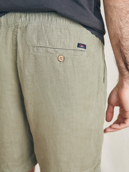 Essential Linen Short (6.5" Inseam) - Canyon Olive