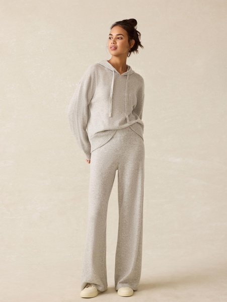 Tropical Cashmere Hoodie - Light Grey Heather