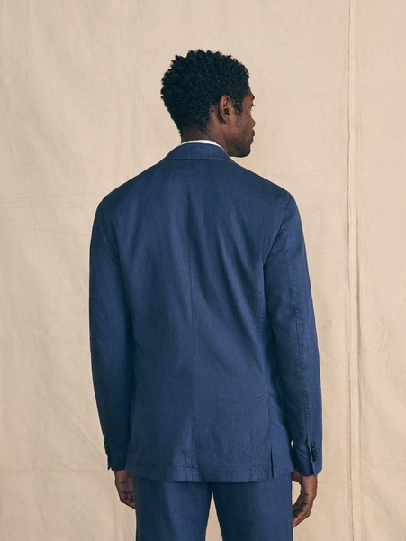 Movement™ Flex Linen Blazer - Deep Sea Navy