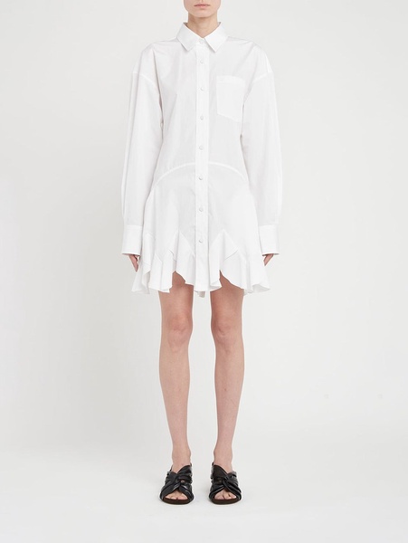 godet shirt minidress