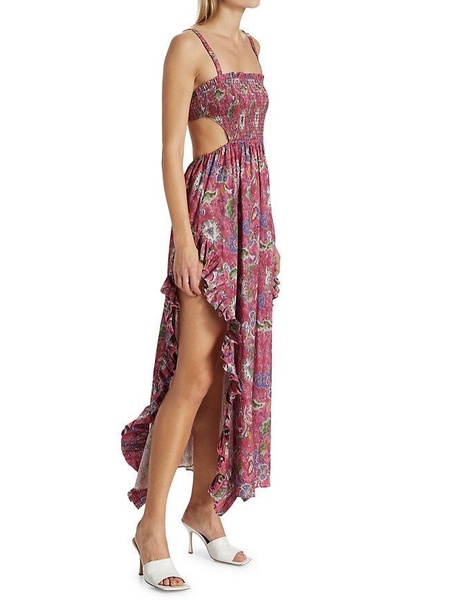 margo gown pink enchanted paisley