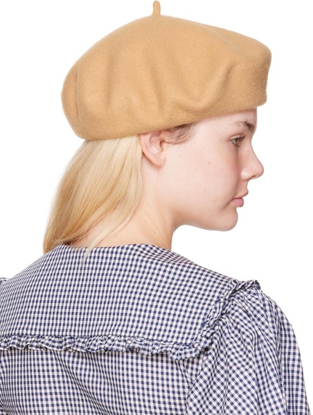 Brown Wool Beret