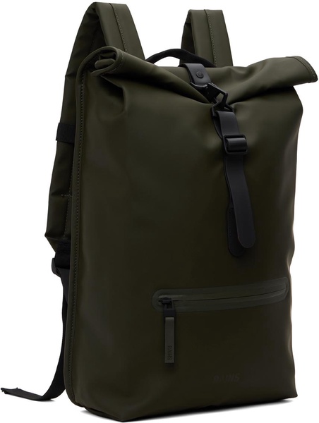 Khaki Rolltop Rucksack Backpack