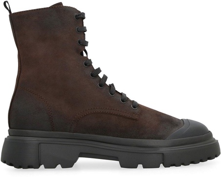 Hogan Anfibio Lace-Up Ankle Boots