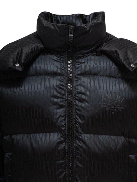 Amiri All-Over Logo Printed Padded Down Jacket