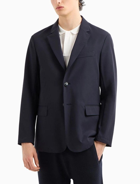 Ea7 Emporio Armani Single-Breasted Blazer Jacket