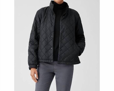 eggshell reversible jacket in black