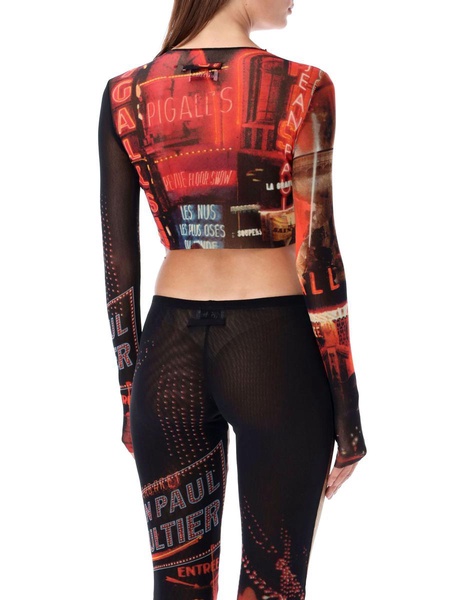 Jean Paul Gaultier Turtle Neck Mesh Top Pigalle