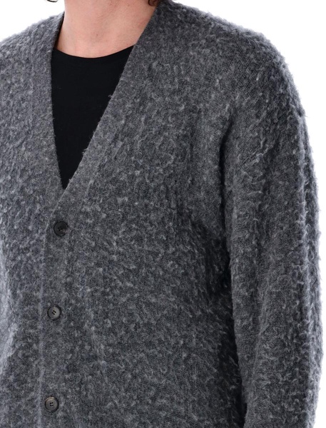 Auralee Brushed Wool Cashmere Silk Knit Cardigan