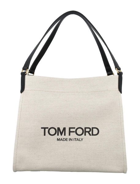 Tom Ford Amalfi Logo Printed Medium Tote Bag