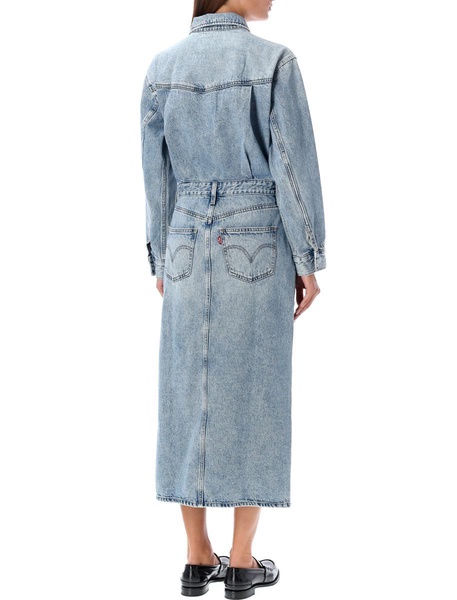 Levi'S Wester Denim Midi Dress