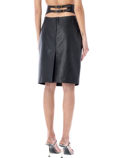 Givenchy High-Waisted Leather Skirt