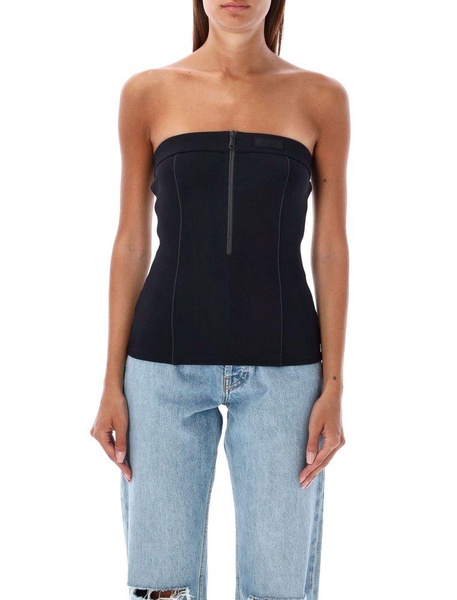 Coperni Strapless Half Zipped Top