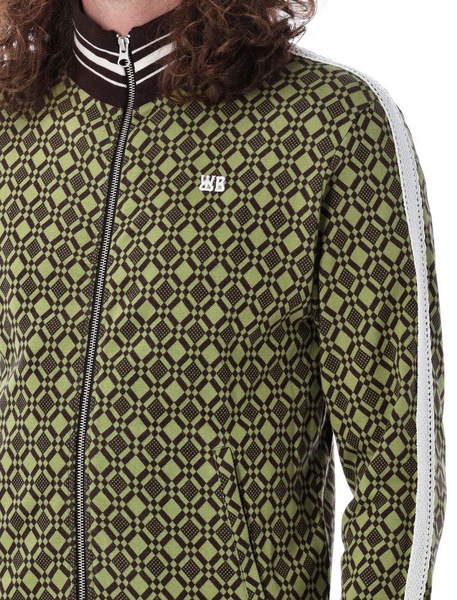 Wales Bonner Power Patterned Jacquard Zipped Track Jacket