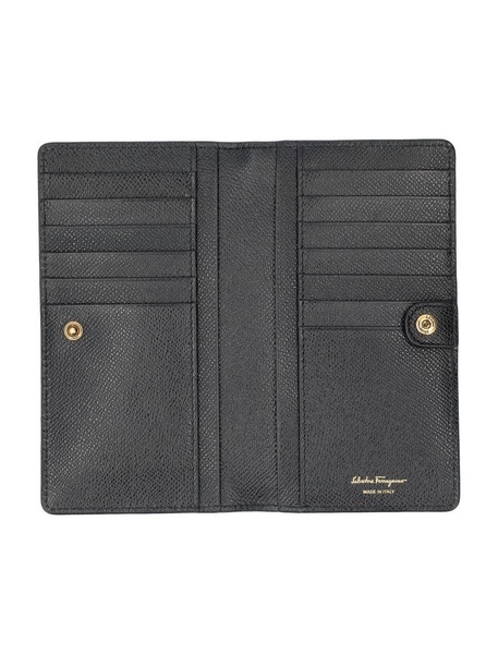 Ferragamo Gancini Logo Plaque Continental Wallet