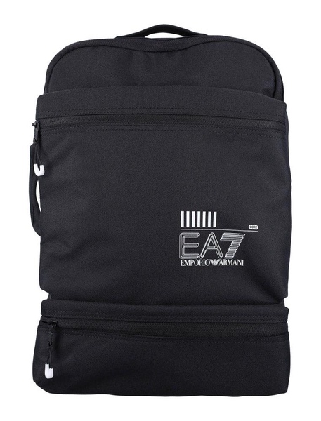 Ea7 Emporio Armani Logo-Printed Zipped Backpack