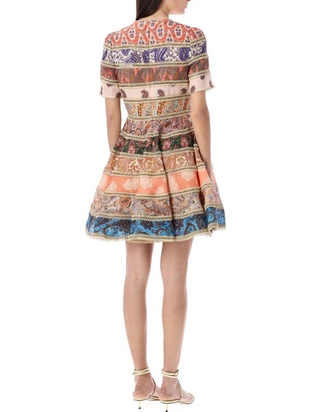 Zimmermann Devi Graphic Printed Mini Dress