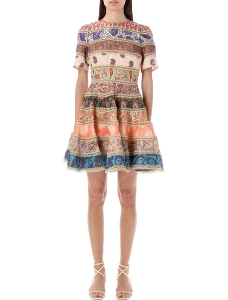 Zimmermann Devi Graphic Printed Mini Dress