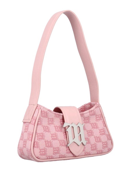 Misbhv Jacquard Logo Plaque Shoulder Bag